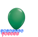 Qualatex  11 in. Green Latex Balloon 6ct
