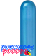 Chrome Blue Metallic 260Q Twisty  Latex Balloons 100ct