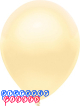 PartyMate 71998 Made in the USA Metallic 5-Inch Latex Balloons, 50-Count, Silk Ivory