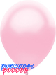 PartyMate 72001 Made in the USA Metallic 5-Inch Latex Balloons, 50-Count, Silk Pink