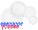 Hygloss  White Assorted Size  Round Doilies (96 count)