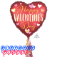 Anagram Happy Valentine's Day Lined with Gold Mylar Party Foil Balloon, 84