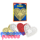 Hygloss Heart Doilies – 4 Inch Assorted Colors Red White Gold Silver Doilies, 100 Pack
