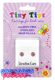 Studex Tiny Tips Stud Earrings Hypoallergenic 4.5mm Light Rose Fireball