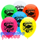 PartyMate Congrats Grad Printed 12-Inch Latex Balloons, 8-Count, Assorted Colors