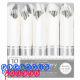 Rolled Silver Premium Plastic Cutlery Sets 10ct