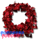 25' Festive Wire Garland with Cutout Heart Shapes - Red