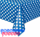 Royal Blue Dots Rectangular Plastic Table Cover