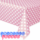 Lovely Pink Dots Rectangular Plastic Table Cover  54