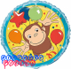 Curious George 'Celebrate' Foil Mylar Balloon 1ct