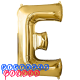 Giant Letter E Gold Mylar Balloon 40in