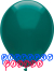 PartyMate Solid color Latex Balloons, 100-Count, Deep Turquoise
