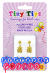 Studex Tiny Tips Stud Earrings Gold Plated Drop Teddy Bear Hypoallergenic for Little Ears